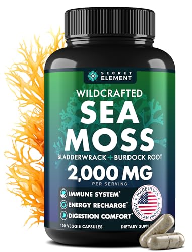 Sea Moss Capsules with Burdock Root, Bladderwrack & Muira Puama