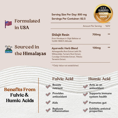 50G Shilajit Pure Himalayan Organic Shilajit Resin