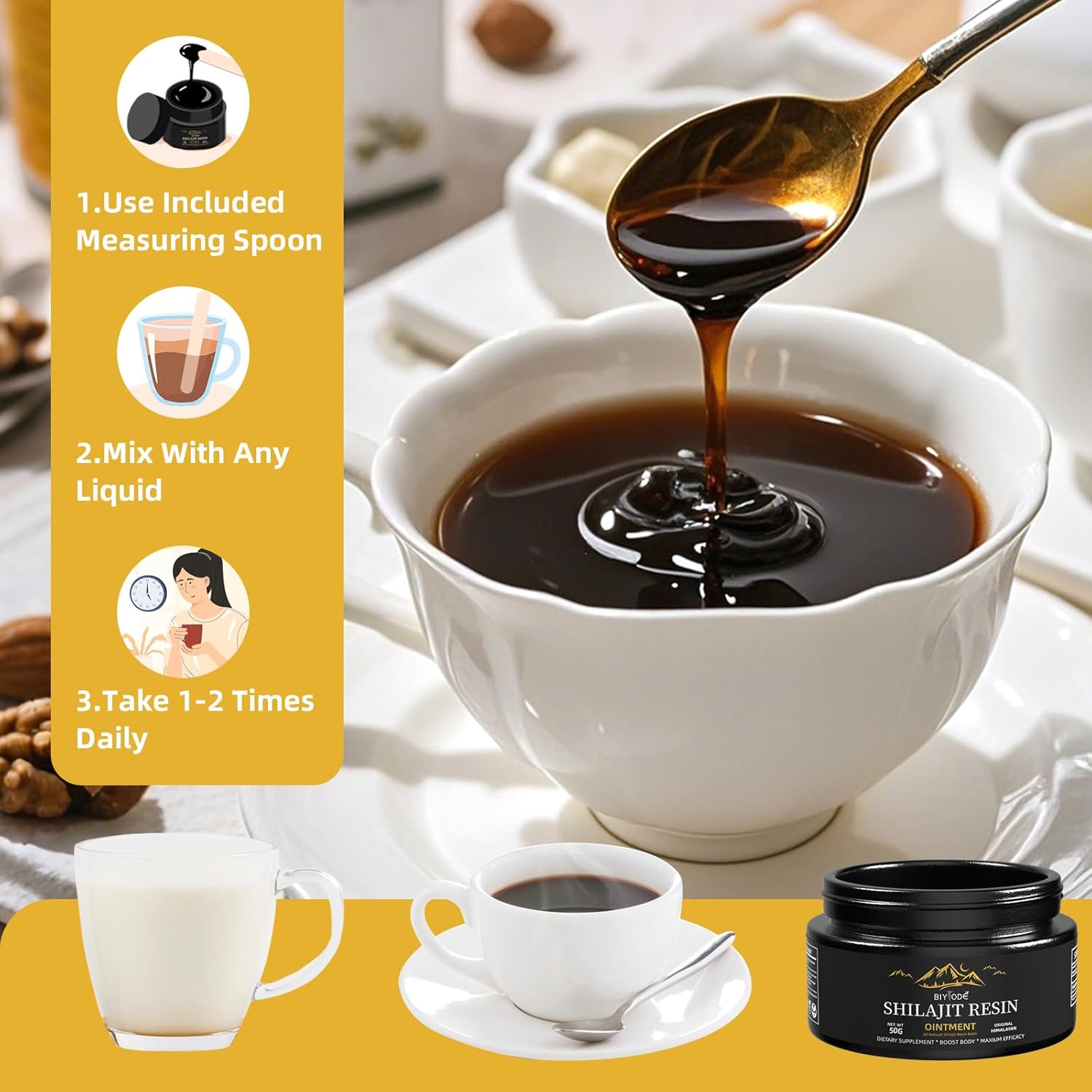 Organic Shilajit Resin with 85+ Trace Minerals