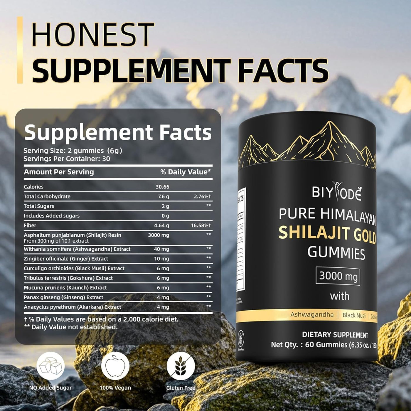 Himalayan Shilajit Gummies 60 Gummies