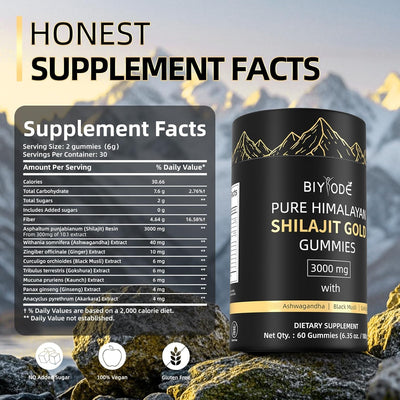 Himalayan Shilajit Gummies 60 Gummies