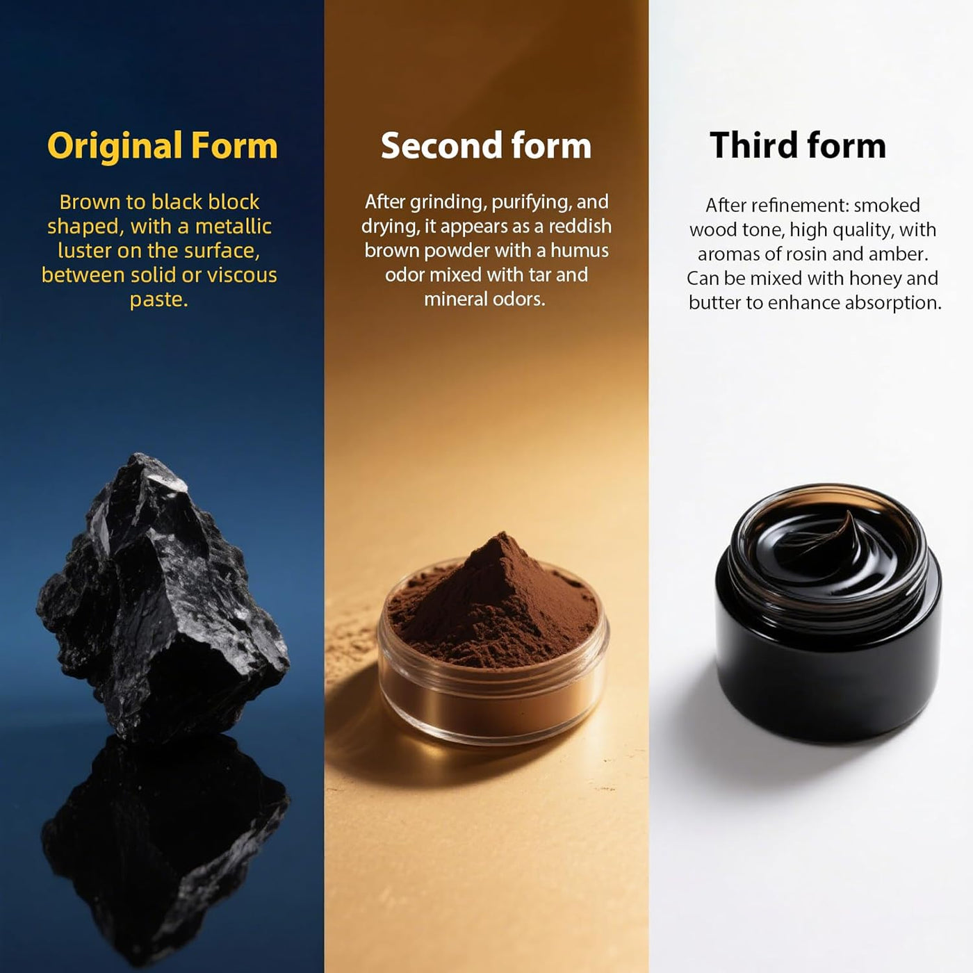 Himalayan Pure Shilajit Sticks with Organic Honey