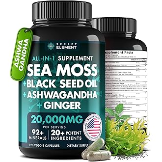 Sea Moss Capsules with Burdock Root, Bladderwrack & Muira Puama