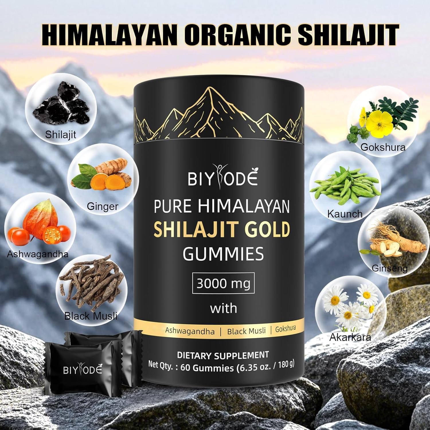 Himalayan Shilajit Gummies 60 Gummies